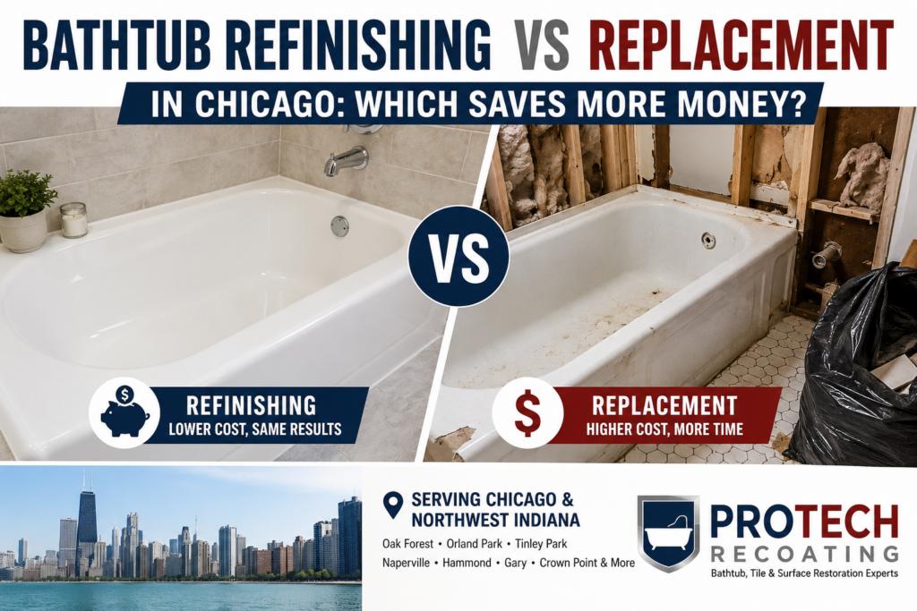 Bathtub Refinishing vs Replacement